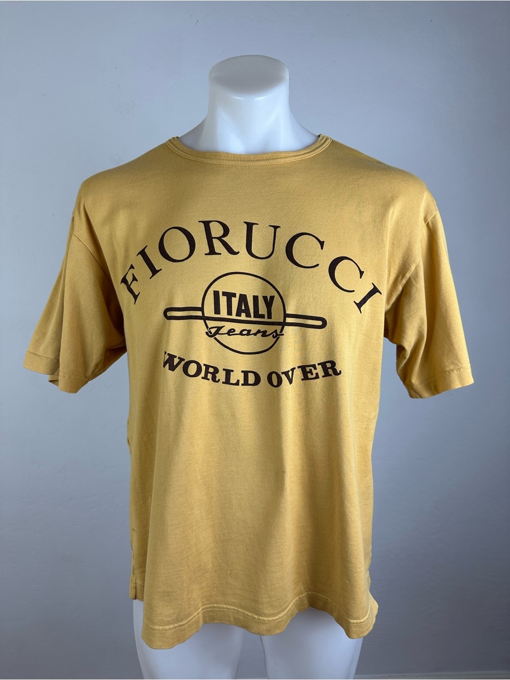 Vintage 90’s Fiorucci “World Over” Men’s Graphic Crewneck Tee